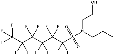 tridecafluoro-N-(2-hydroxyethyl)-N-propylhexanesulphonamide 结构式