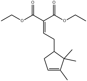 diethyl [2-(2,2,3-trimethyl-3-cyclopenten-1-yl)ethylidene]malonate 结构式
