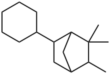 6-cyclohexyl-2,2,3-trimethylbicyclo[2.2.1]heptane  结构式