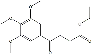 ETHYL 4-(3,4,5-TRIMETHOXYPHENYL)-4-OXOBUTANOATE 结构式