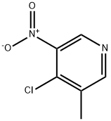 4-氯-3-甲基-5-硝基吡啶 结构式