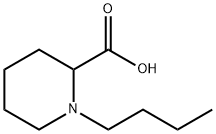 1-丁基哌啶-2-羧酸 结构式