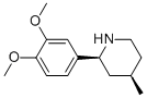 CIS-2-(3,4-DIMETHOXYPHENYL)-4-METHYLPIPERIDINE 结构式