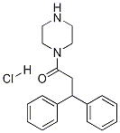 N-(3,3-Diphenylpropionyl)piperazine Hydrochloride 结构式