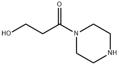 Piperazine,  1-(3-hydroxy-1-oxopropyl)-  (9CI) 结构式