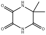 2,3,5-Piperazinetrione,  6,6-dimethyl- 结构式