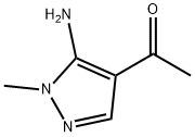 1-(5-氨基-1-甲基-1H-吡唑-4-基)乙-1-酮 结构式