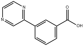 3-(吡嗪-2-基)苯甲酸 结构式