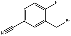 3-(溴甲基)-4-氟苯甲腈 结构式