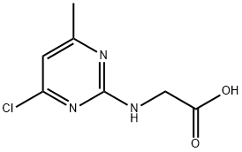 N-(4-chloro-6-methyl-pyrimidin-2-yl)-glycine 结构式