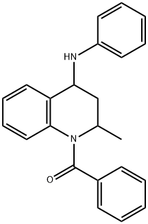 4-ANILINO-1-BENZOYL-2-METHYL-1,2,3,4-TETRAHYDROQUINOLINE 结构式