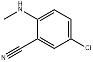 5-氯-2-(甲基氨基)苯甲腈 结构式