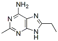 9H-Purin-6-amine,  8-ethyl-2-methyl- 结构式