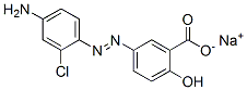 sodium 5-[(4-amino-2-chlorophenyl)azo]salicylate 结构式