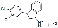 3-(3,4-dichlorophenyl)-2,3-dihydro-N-methyl-1H-inden-1-amine hydrochloride 结构式