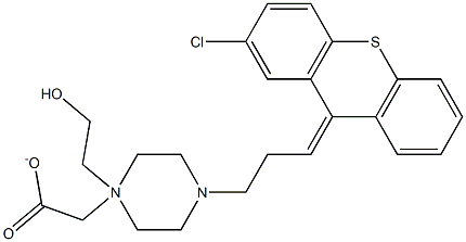 珠氯噻醇醋酸酯 结构式