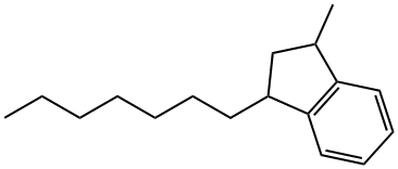 1-heptyl-3-methylindan 结构式