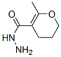 2H-Pyran-5-carboxylic  acid,  3,4-dihydro-6-methyl-,  hydrazide 结构式