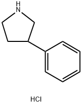 3-苯基吡咯烷盐酸盐 结构式