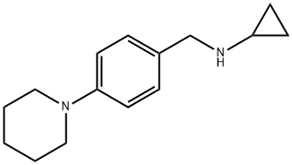 N-(4-哌啶-1-苄基)环丙胺 结构式