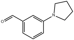 3-(1-吡咯烷基)苯甲醛 结构式