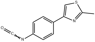 4-(4-异氰苯基)-2-甲基-1,3-噻唑 结构式