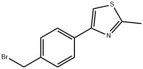 4-[4-(溴甲基)苯基]-2-甲基-1,3-噻唑 结构式