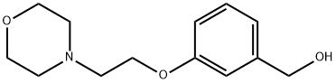 (3-(2-吗啉代乙氧基)苯基)甲醇 结构式