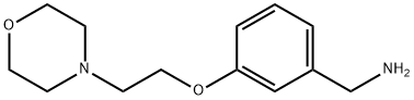 [3-(2-吗啉乙氧基)苯基]甲胺 结构式