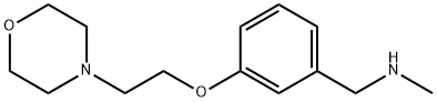 N-甲基-1-(3-(2-吗啉乙氧基)苯基)甲胺 结构式