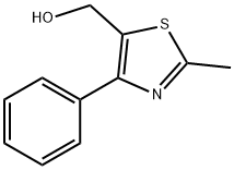 (2-甲基-4-苯基噻唑-5-基)甲醇 结构式