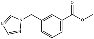 3-((1H-1,2,4-三唑-1-基)甲基)苯甲酸甲酯 结构式
