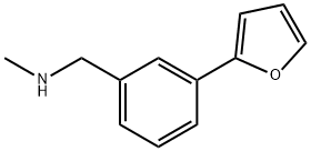 1-(3-(呋喃-2-基)苯基)-N-甲基甲胺 结构式