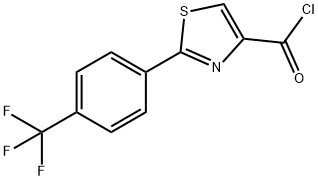 2-[4-(TRIFLUOROMETHYL)PHENYL]-1,3-THIAZOLE-4-CARBONYL CHLORIDE 结构式