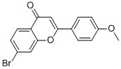 7-BROMO-2-(4-METHOXYPHENYL)-4H-CHROMEN-4-ONE 结构式