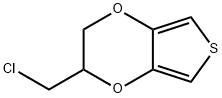 Thieno[3,4-b]-1,4-dioxin,  2-(chloromethyl)-2,3-dihydro- 结构式