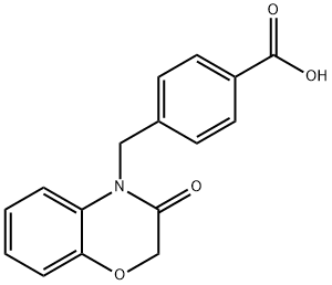 4- (3-氧代-2,3-二氢-4H-1,4-苯并嗪-4-基)甲基苯甲酸 结构式