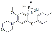5-methoxy-4-(morpholin-4-yl)-2-[(p-tolyl)thio]benzenediazonium tetrafluoroborate 结构式