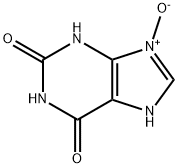 1H-Purine-2,6-dione,  3,7-dihydro-,  9-oxide 结构式