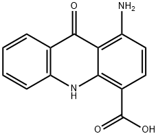 1-Amino-9-oxo-4-acridnecarboxylic acid 结构式