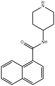 N-(piperidin-4-yl)naphthalene-1-carboxamide 结构式