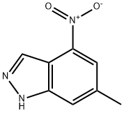 6-甲基-4-硝基吲唑 结构式
