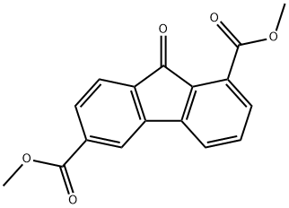 9-Oxo-9H-fluorene-1,6-dicarboxylic acid dimethyl ester 结构式