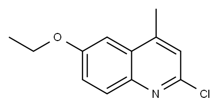 2-CHLORO-6-ETHOXY-4-METHYLQUINOLINE 结构式