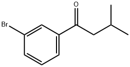 1-(3-溴苯基)-3-甲基丁-1-酮 结构式