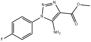 methyl 5-amino-1-(4-fluorophenyl)-1H-1,2,3-triazole-4-carboxylate 结构式