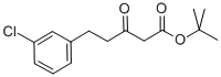 3-CHLORO-BETA-OXO-BENZENEPENTANOIC ACID 1,1-DIMETHYLETHYL ESTER 结构式