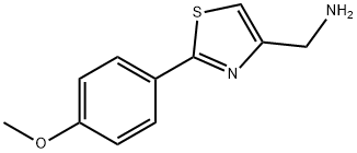 (2-(4-甲氧苯基)噻唑-4-基)甲胺 结构式