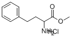 DL-高苯丙氨酸甲酯盐酸盐 结构式