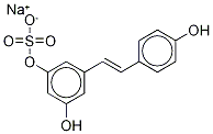trans Resveratrol 3-Sulfate Sodium Salt 结构式